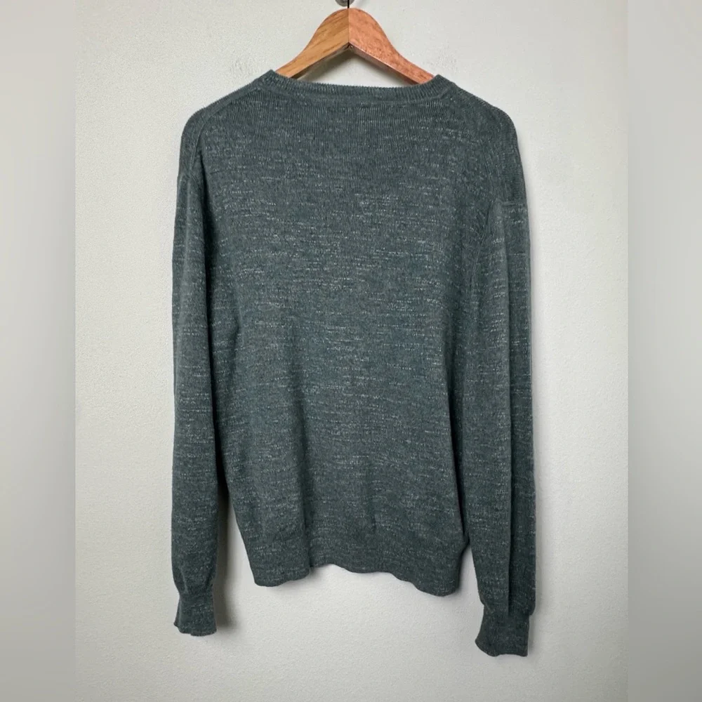 J. Crew Rugged Cotton Sweater STYLE #AR547 Green Size‎ Large